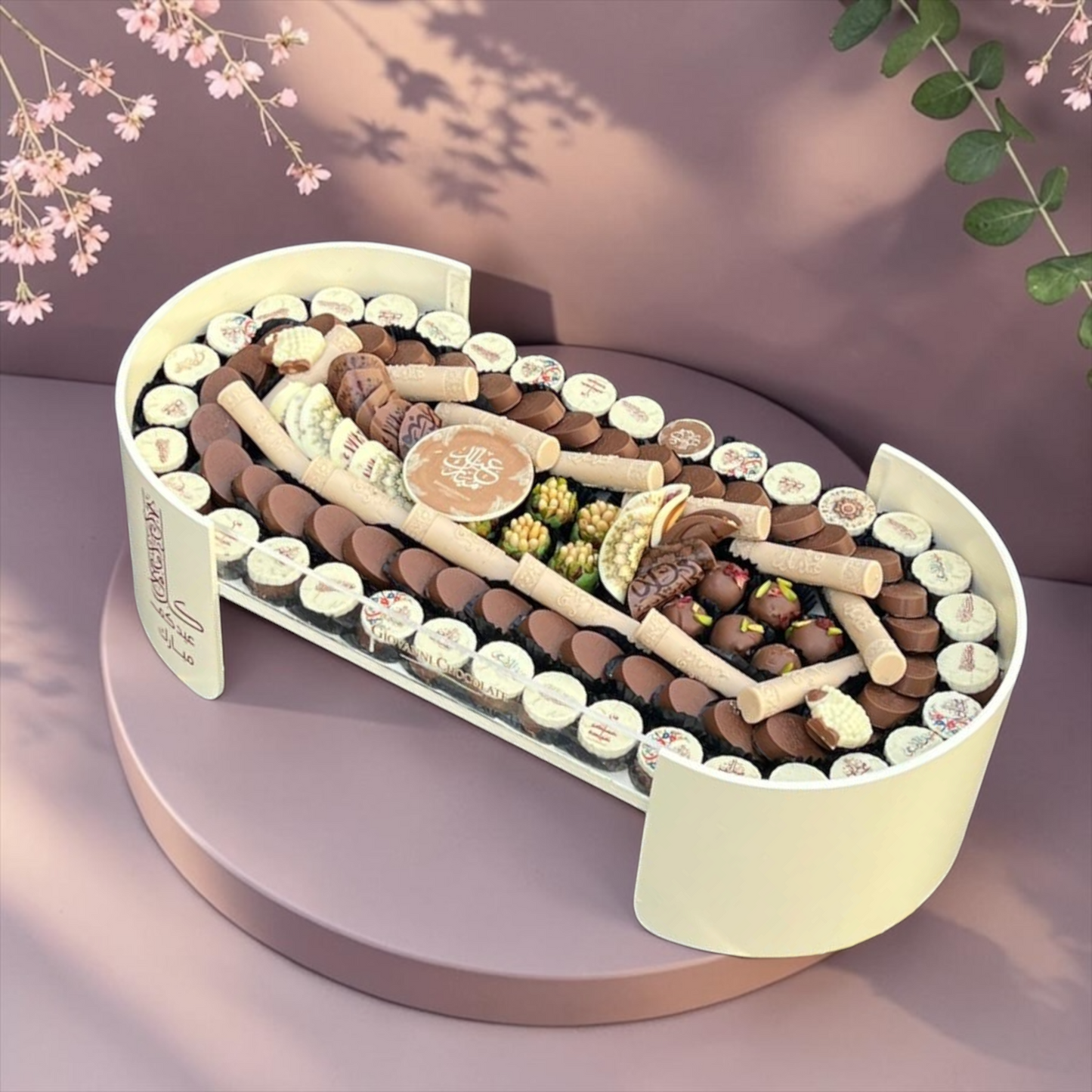 Oval Acrylic Chocolate Gift Box | E188