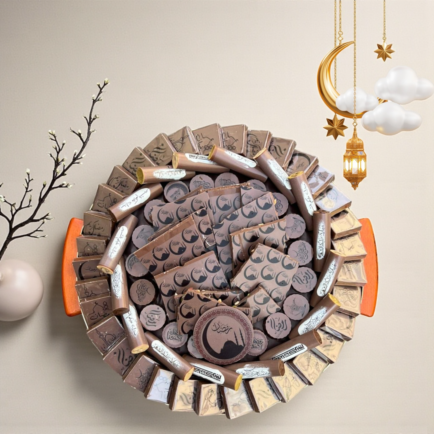 Luxury Ramadan Platter – Gourmet Chocolate Signature Edition صحن رمضان الفاخر – سيجنتشر جورمية شوكليت