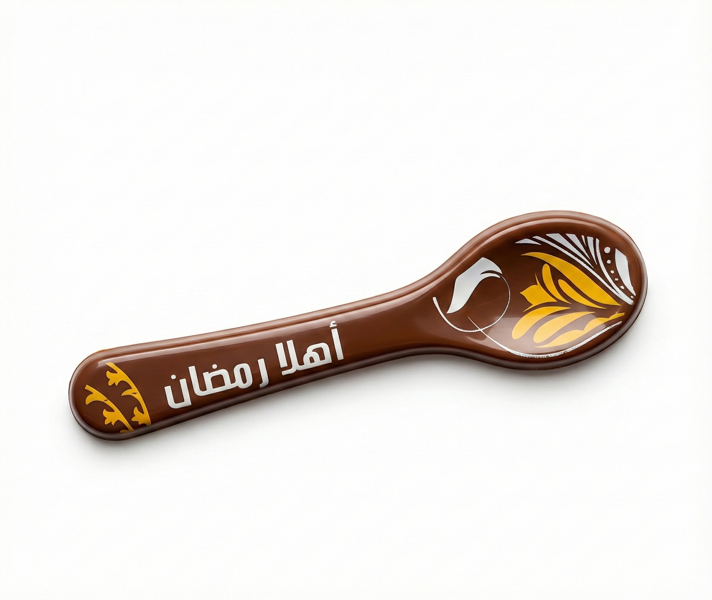 Ramadan Chocolate Spoon with Ready Print – 12 Pieces (12 cm) معلّاق شوكليت رمضاني بطباعة جاهزة – 12 قطعة (12 سم)