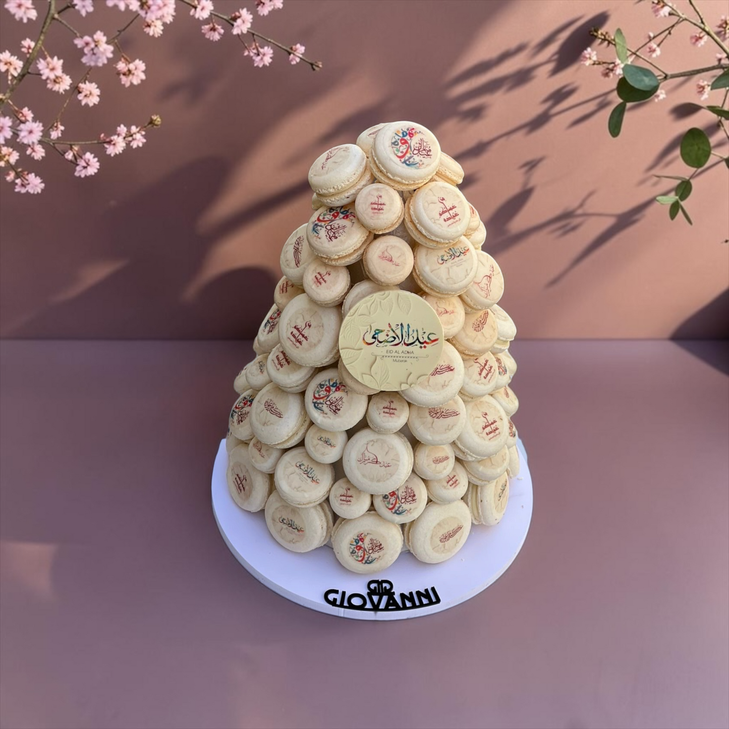 Giovanni Printed Macaron Pyramid Tower EO162