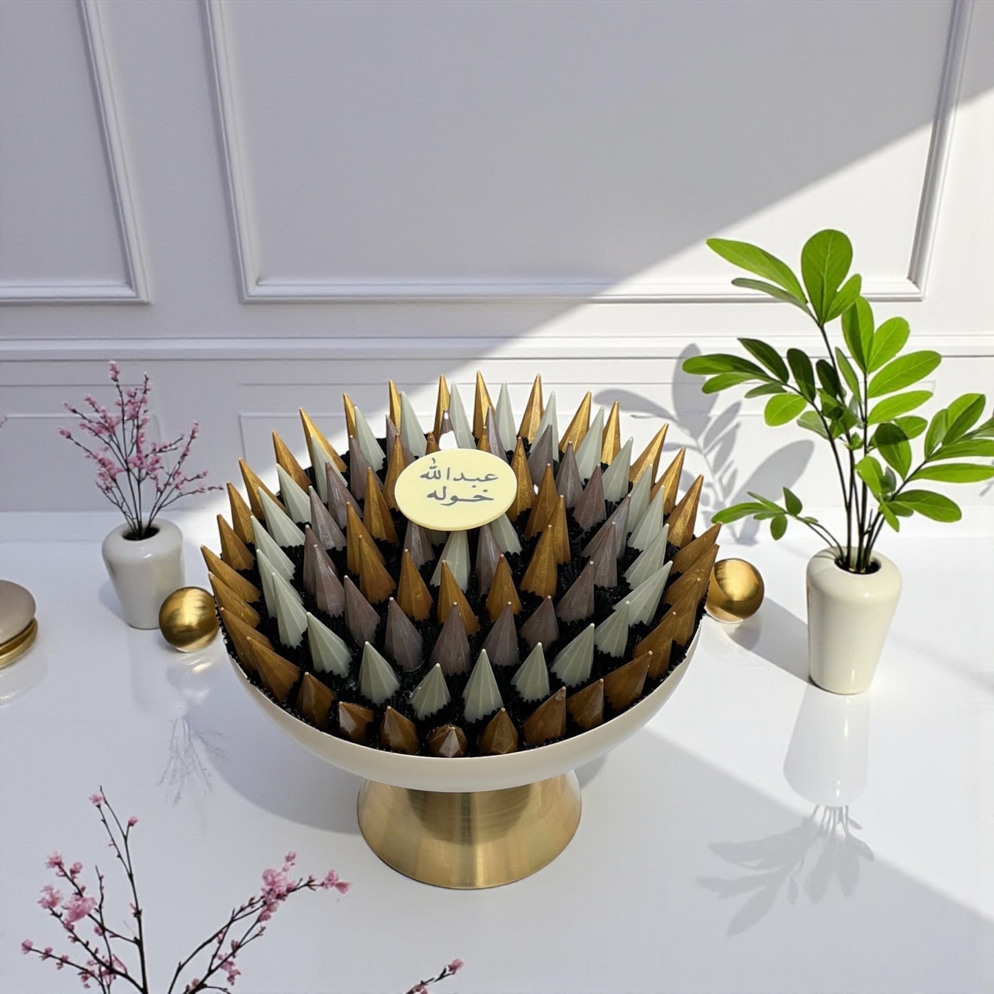 صحن شوكولاتة فاخر بطباعة مخصصة –
Luxury Custom-Printed Chocolate Platter