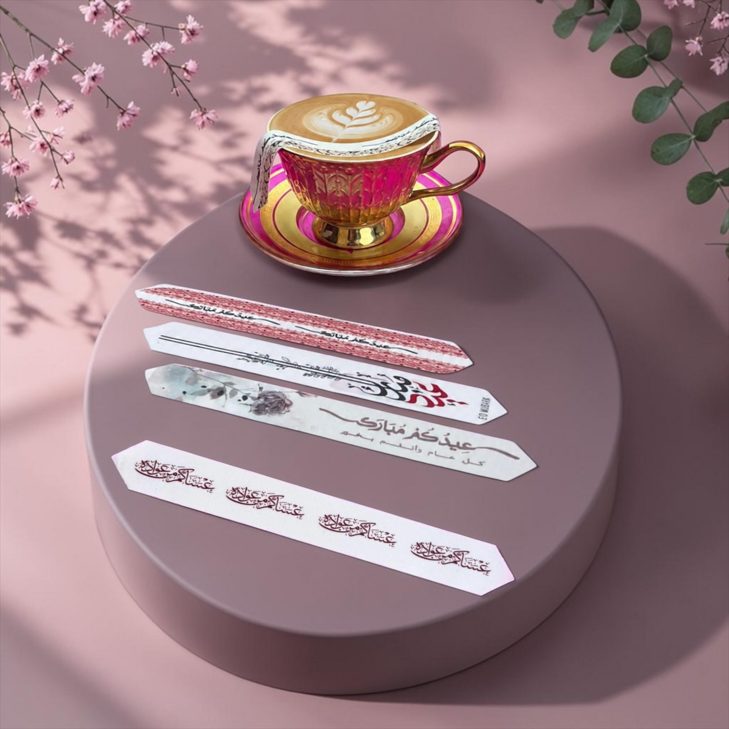 Edible Sugar Strips for Hot Drinks & Coffee Decoration| E181