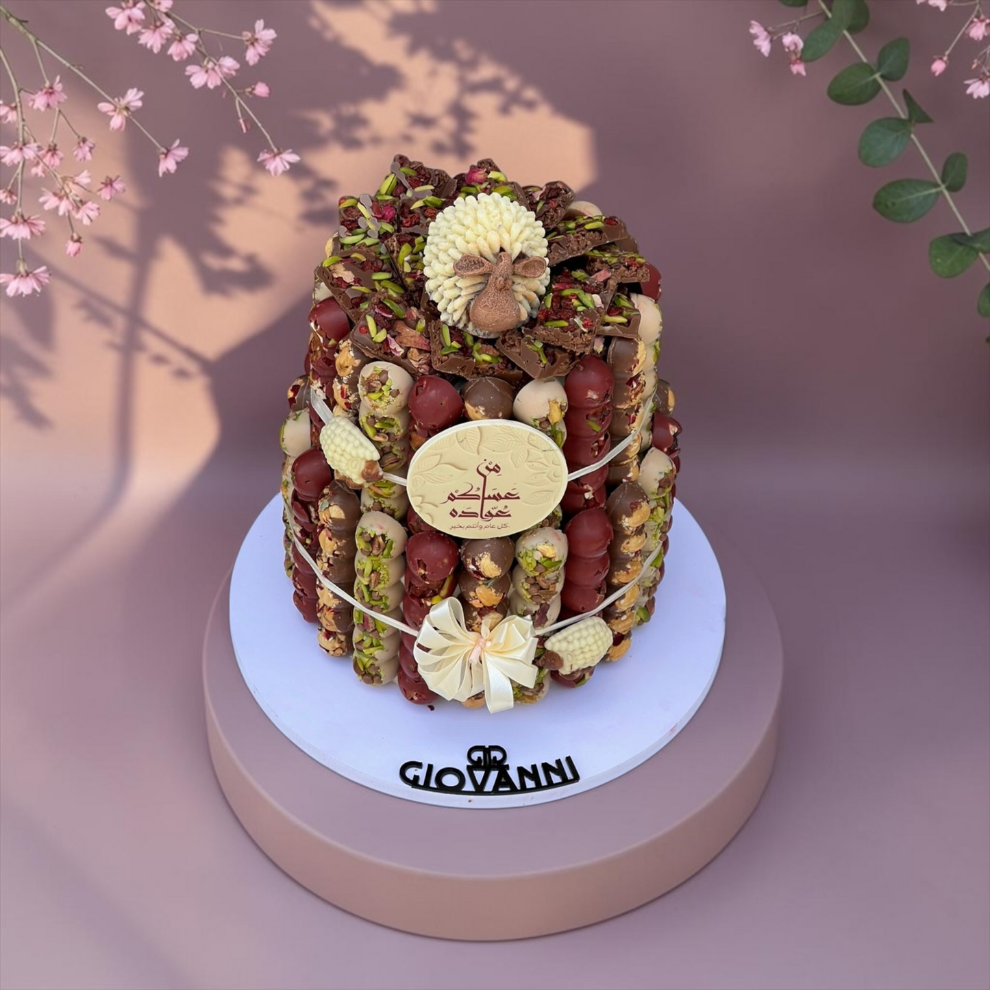 Giovanni Luxury Chocolate Bar Pyramid with Nuts | E174