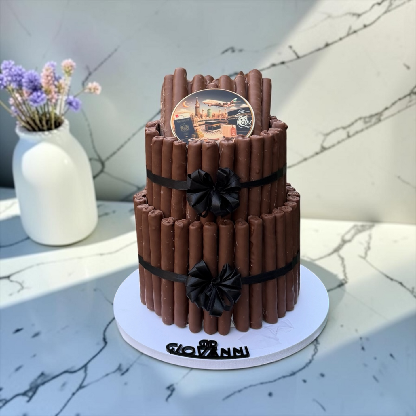 Giovanni Fine Fair 2-Tier Hajj Belgian Chocolate Pyramid – Luxury Collection