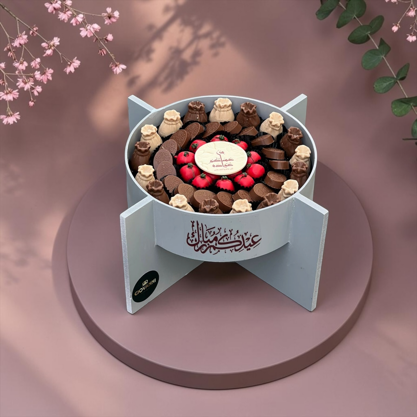 Acrylic Wood Stand with Assorted Chocolate | E200