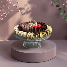 Luxury Crystal Tray with Printed Nut Taco Chocolate| E182