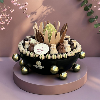 VIP Italian Stainless Steel Tray with Signature Belgian Chocolate | E187