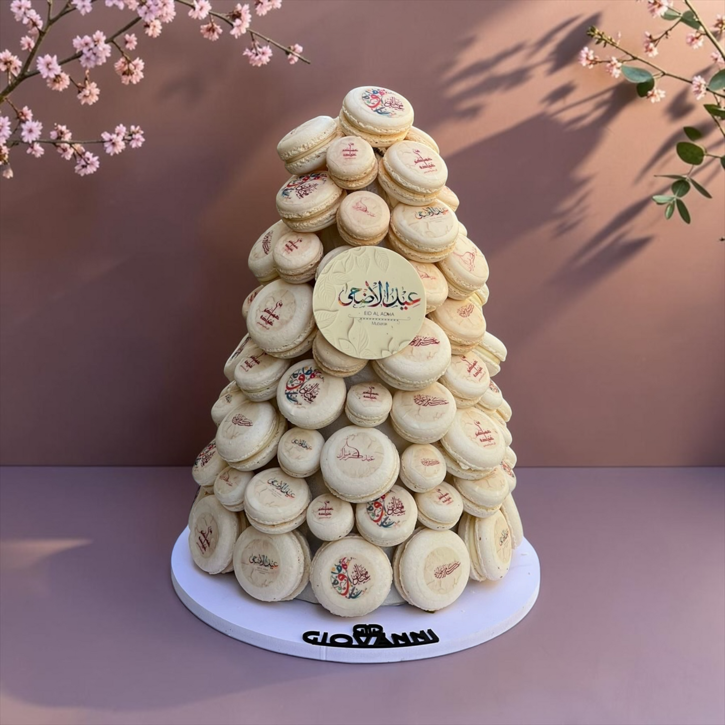 Giovanni Printed Macaron Pyramid Tower EO162