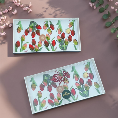 Acrylic Box with Tulip Chocolates | E175