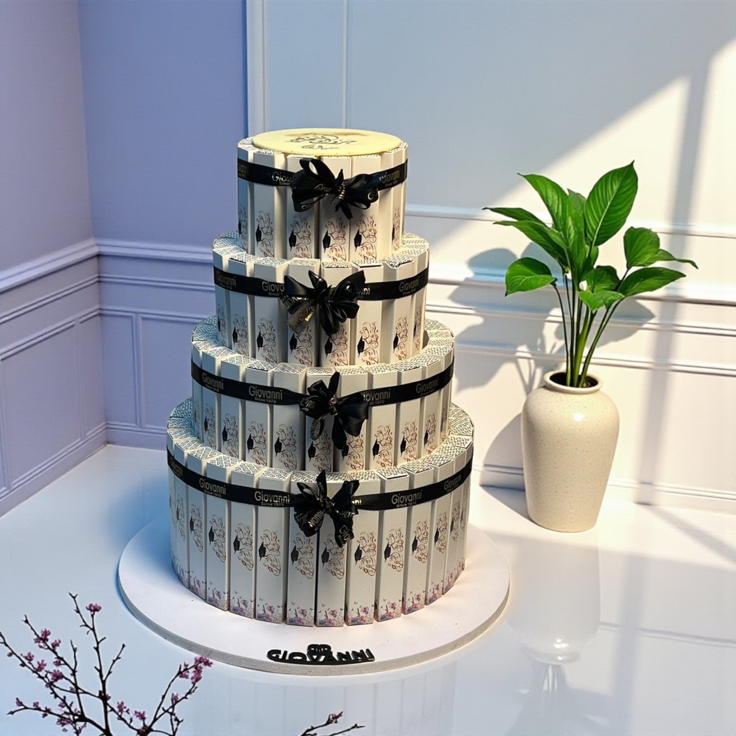 هرم توزيعات فاين فير مطبوع | Giovanni Chocolate Printed Fine Fair Distribution Pyramid | Giovanni Chocolate