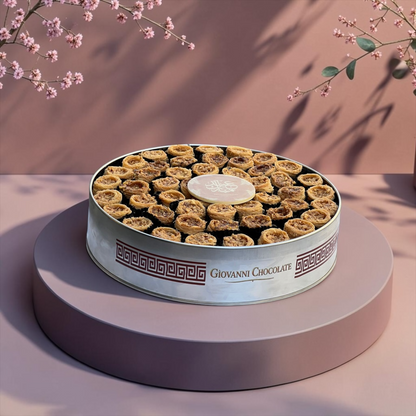 Giovanni Luxury Metal Box with Nut Croquant Kunafa | EO166