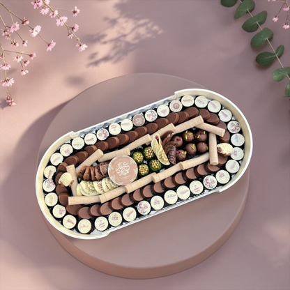 Oval Acrylic Chocolate Gift Box | E188