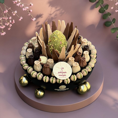VIP Italian Stainless Steel Tray with Signature Belgian Chocolate | E187