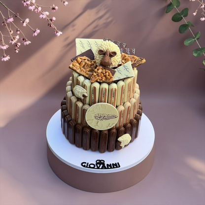 Printed Steak Pyramid Chocolate Stand| E198