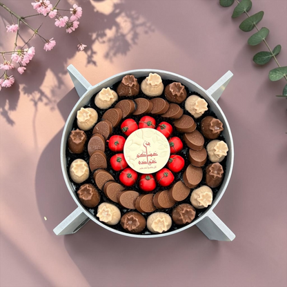 Acrylic Wood Stand with Assorted Chocolate | E200