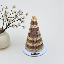 Luxury Ramadan Theme Chocolate Teardrop Pyramid – Assorted Fillings – 1.5 kg هرم شوكليت دمعة فاخر بطباعة ثيم رمضان – حشوات ميكس – 1.5 كجم