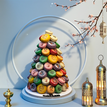 هرم ماكرون فرنسي مطبوع بثيم حق الليلة