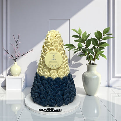 Plain Rose Chocolate Pyramid                    هرم حبة الورد سادة