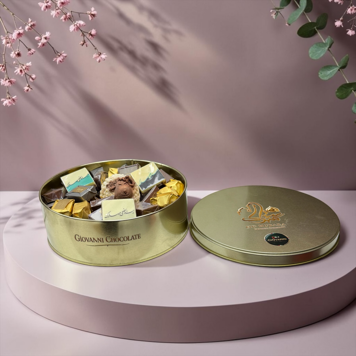 Giovanni Eid Mubarak Belgian Chocolate Tin Box – 1kg | E205