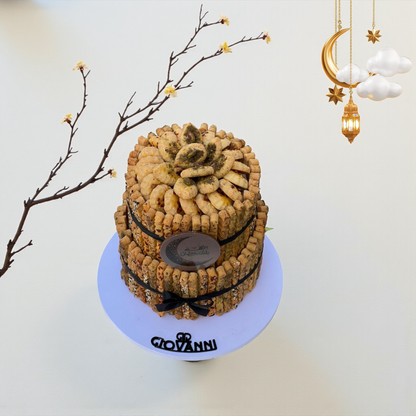 Luxury French Savory Pyramid with Cheese, Lurpak Butter & Arabic Spicesهرم موالح فرنسي فاخر بالجبنة وزبدة لورباك مع توابل عربية — 1 كجم