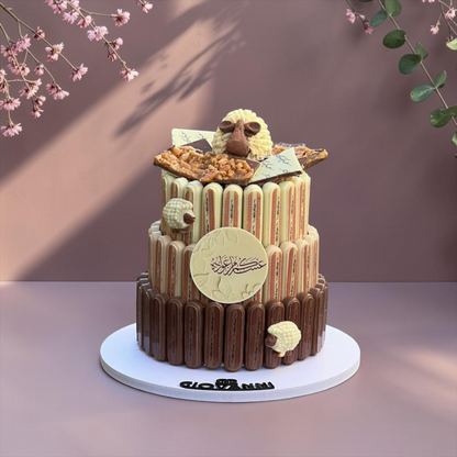 Printed Steak Pyramid Chocolate Stand| E198