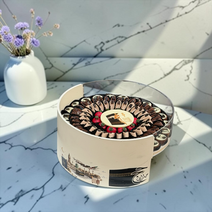Giovanni Luxury Acrylic Platter with Signature Belgian Chocolate – Hajj Collection