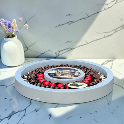 Giovanni Luxury Acrylic Platter with Signature Belgian Chocolate – Hajj Collection