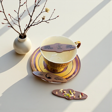 Ramadan Oval  Coffee Sticks with Dual Print Circle Frame – 20 Pieces (10 cm, Printable) شوكليت كوفي ستيك بيضاوي بإطار دائري مزدوج للطباعة – 20 قطعة (10 سم)