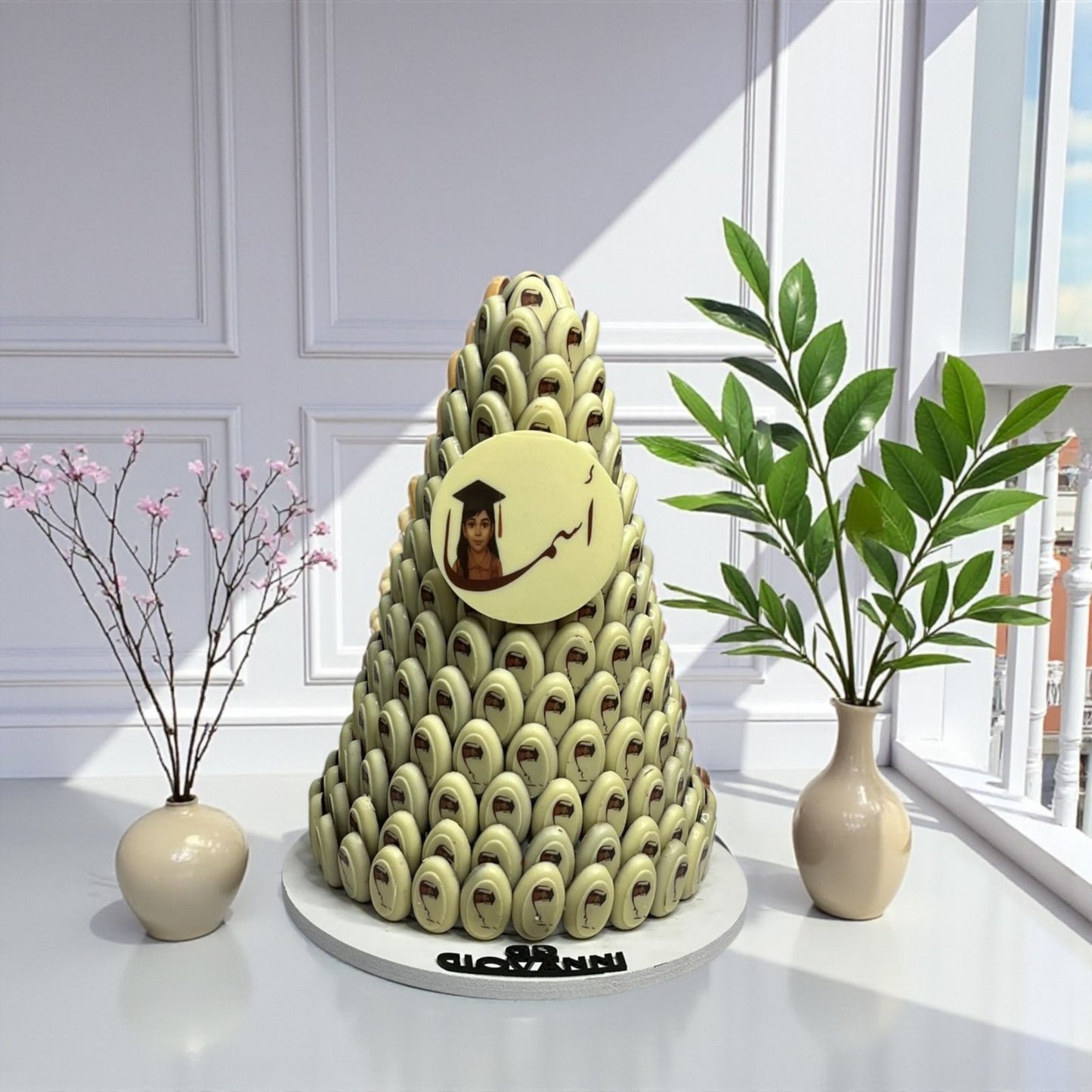 🟤 هرم شوكوبون مطبوع – Giovanni Chocolate