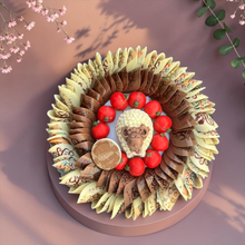 Luxury Crystal Tray with Printed Nut Taco Chocolate| E182