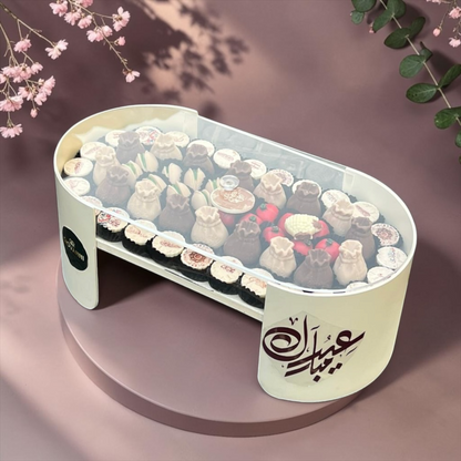 Oval Acrylic Chocolate Gift Box | E186