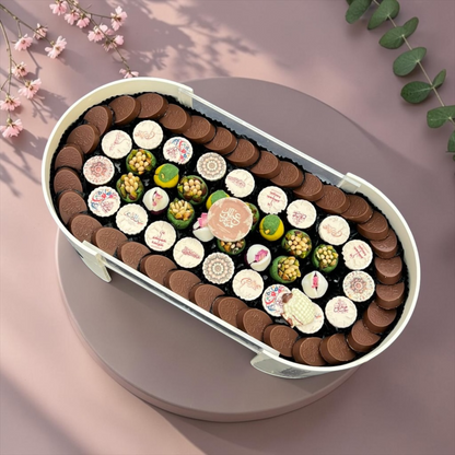 Oval Acrylic Chocolate Gift Box | E186