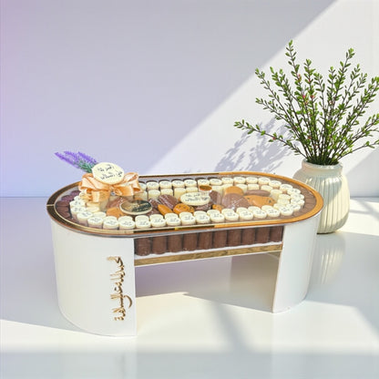 بوكس شوكولاتة أكريليك فاخر بتصميم مخصص – Giovanni Chocolate
Luxury Custom Acrylic Chocolate Box – Giovanni Chocolate