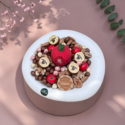 Signature Italian Porcelain Platter with Assorted Belgian Chocolate E210