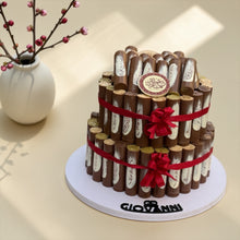 Printed Cigar Pyramid – Two Layer Luxury Fine Wafer Selection هرم السيجار المطبوع طابقين – تشكيلة فاين فير الفاخرة