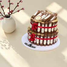 Handmade Printed Cigar Chocolate Pyramid | هرم سيجار شوكليت مطبوع هاند ميد