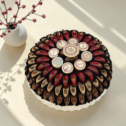 Belgian Chocolate Eid Porcelain Platter | صحن بورسلين مع شوكليت بلجيكي للعيد