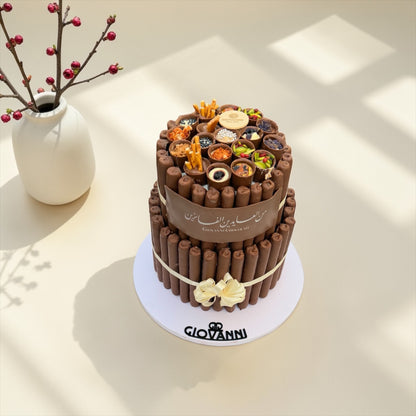 Eid Fine Wafer Chocolate Pyramid – Two Layers | هرم فاين فير بثيم العيد طابقين