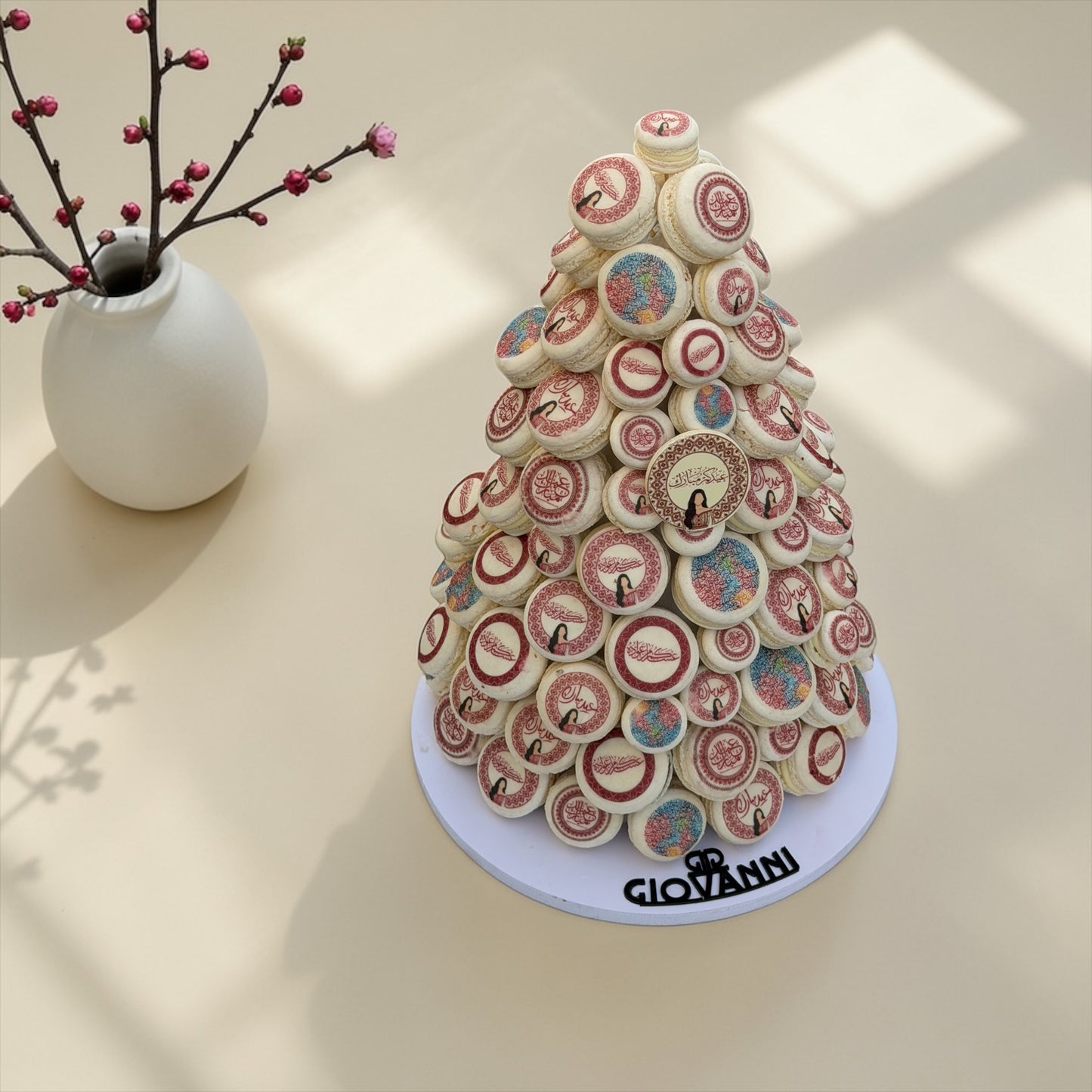 Eid French Macaron Pyramid | هرم ماكرون فرنسي مميز للعيد