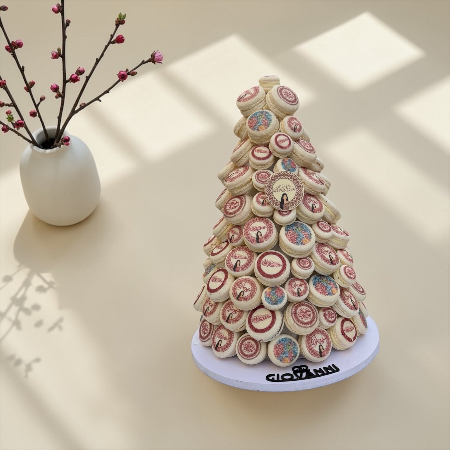 Eid French Macaron Pyramid | هرم ماكرون فرنسي مميز للعيد