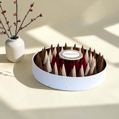 Chocolate Cone & French Biscuit Platter | صحن شوكليت الأقماع مع البسكويت الفرنسي