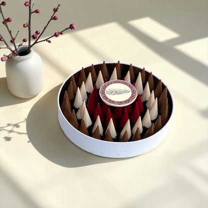 Chocolate Cone & French Biscuit Platter | صحن شوكليت الأقماع مع البسكويت الفرنسي