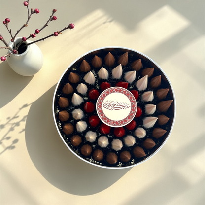 Chocolate Cone & French Biscuit Platter | صحن شوكليت الأقماع مع البسكويت الفرنسي