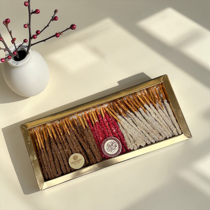 Polish Salted Biscuit Sticks with Chocolate Box | بوكس عيدان بسكويت بولندي مملح مع شوكليت