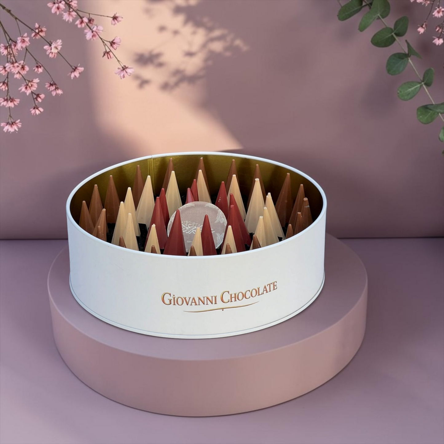 Premium Metal Gift Box with Assorted Belgian Chocolate | E46