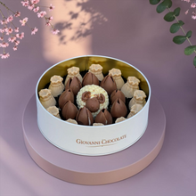 Premium Metal Gift Box with Assorted Belgian Chocolate | E45