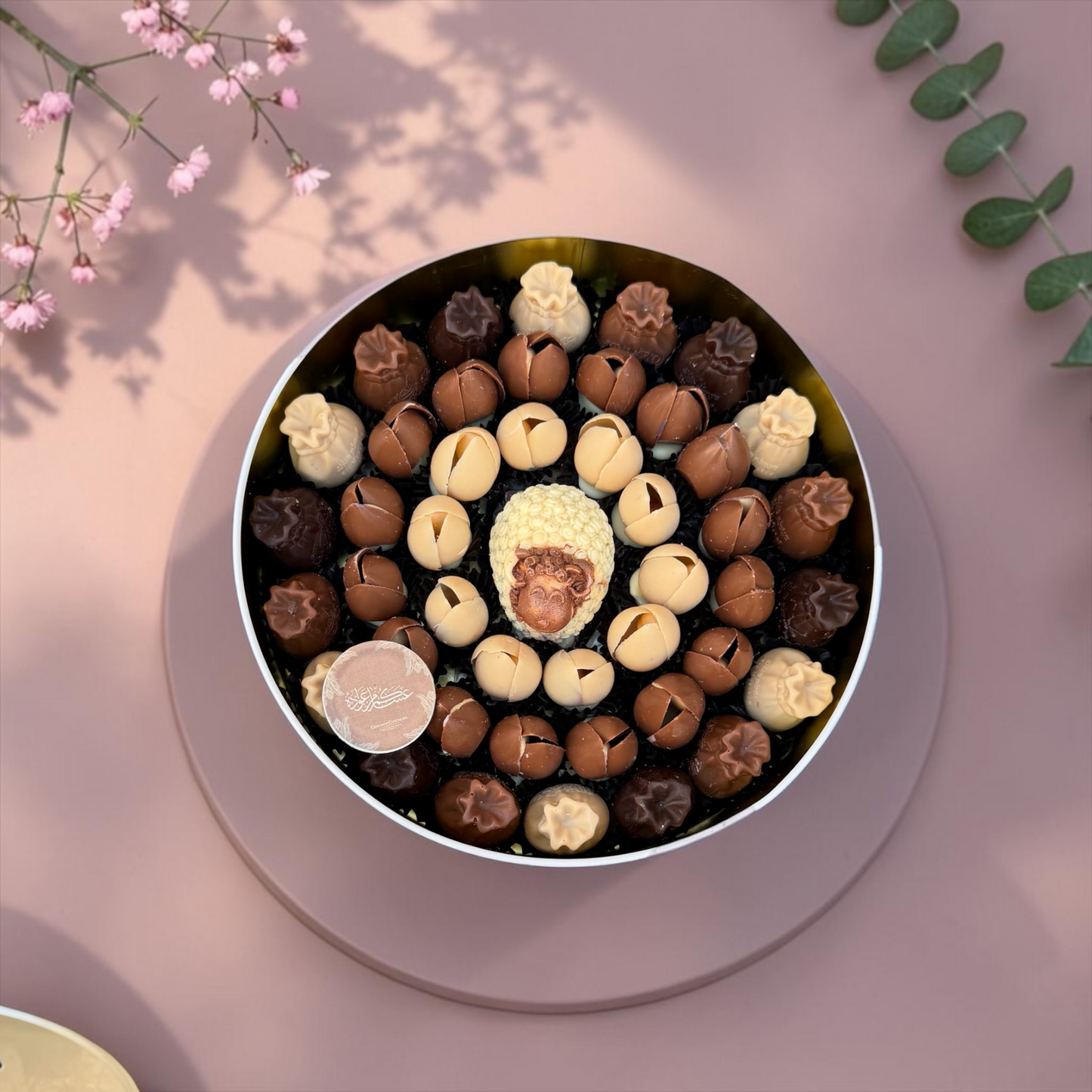 Premium Metal Gift Box with Assorted Belgian Chocolate | E64
