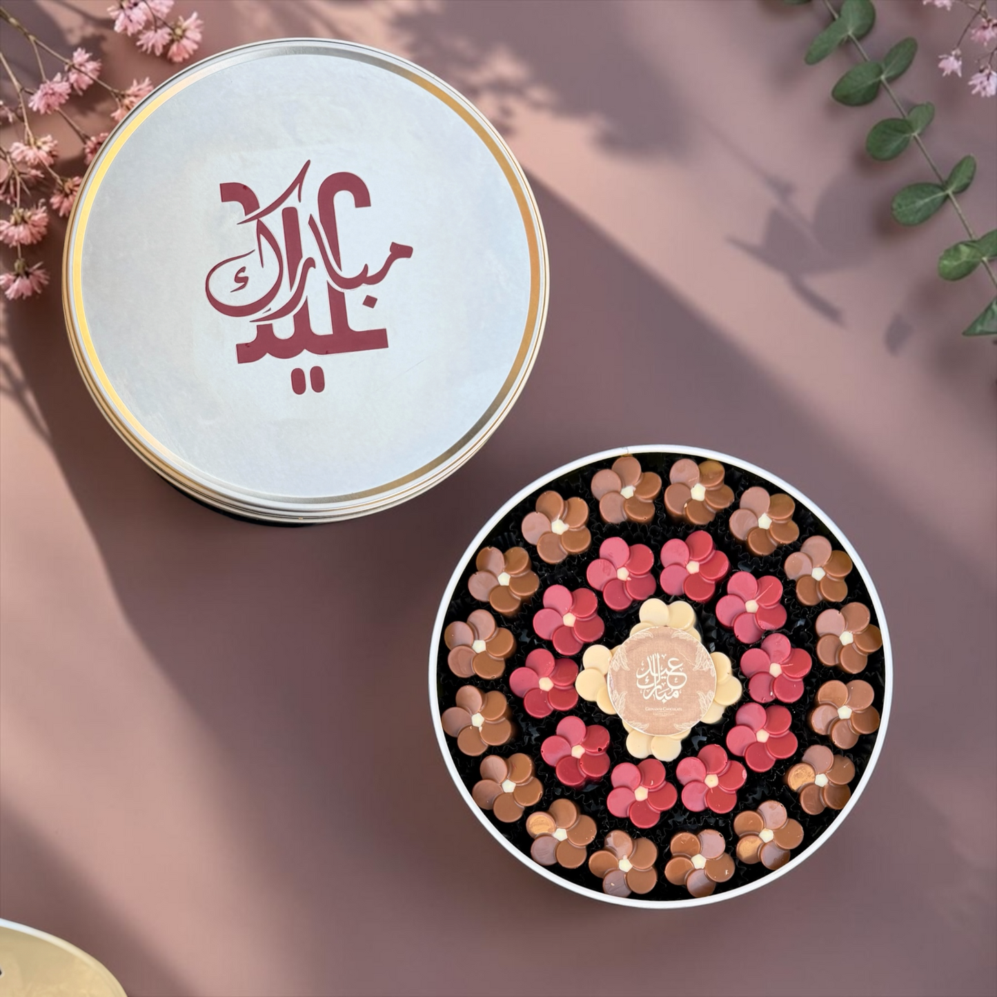 Premium Metal Gift Box with Assorted Belgian Chocolate | E38