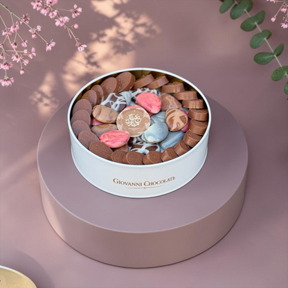 Premium Metal Gift Box with Assorted Belgian Chocolate | E36