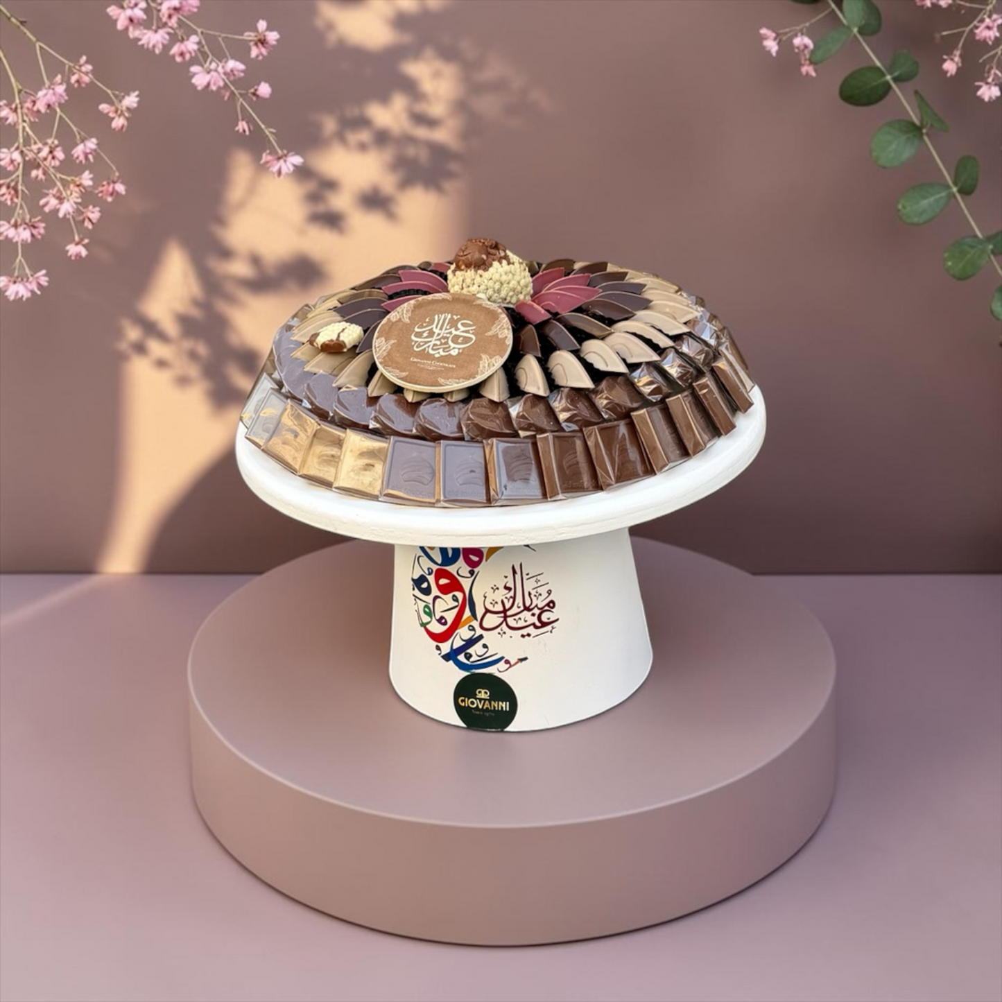 Luxury Stainless Steel Platter with Stand | E5